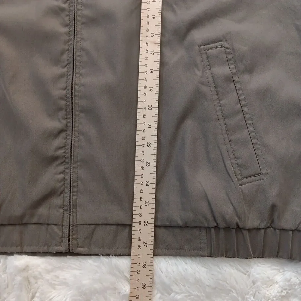 Roundtree & Yorke Travel Smart Mens‎ Size XLarge Olive Green Full Zip Jacket